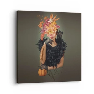 Lærredstryk - Billede på lærred - Heksens fortryllelse - 30x30 cm