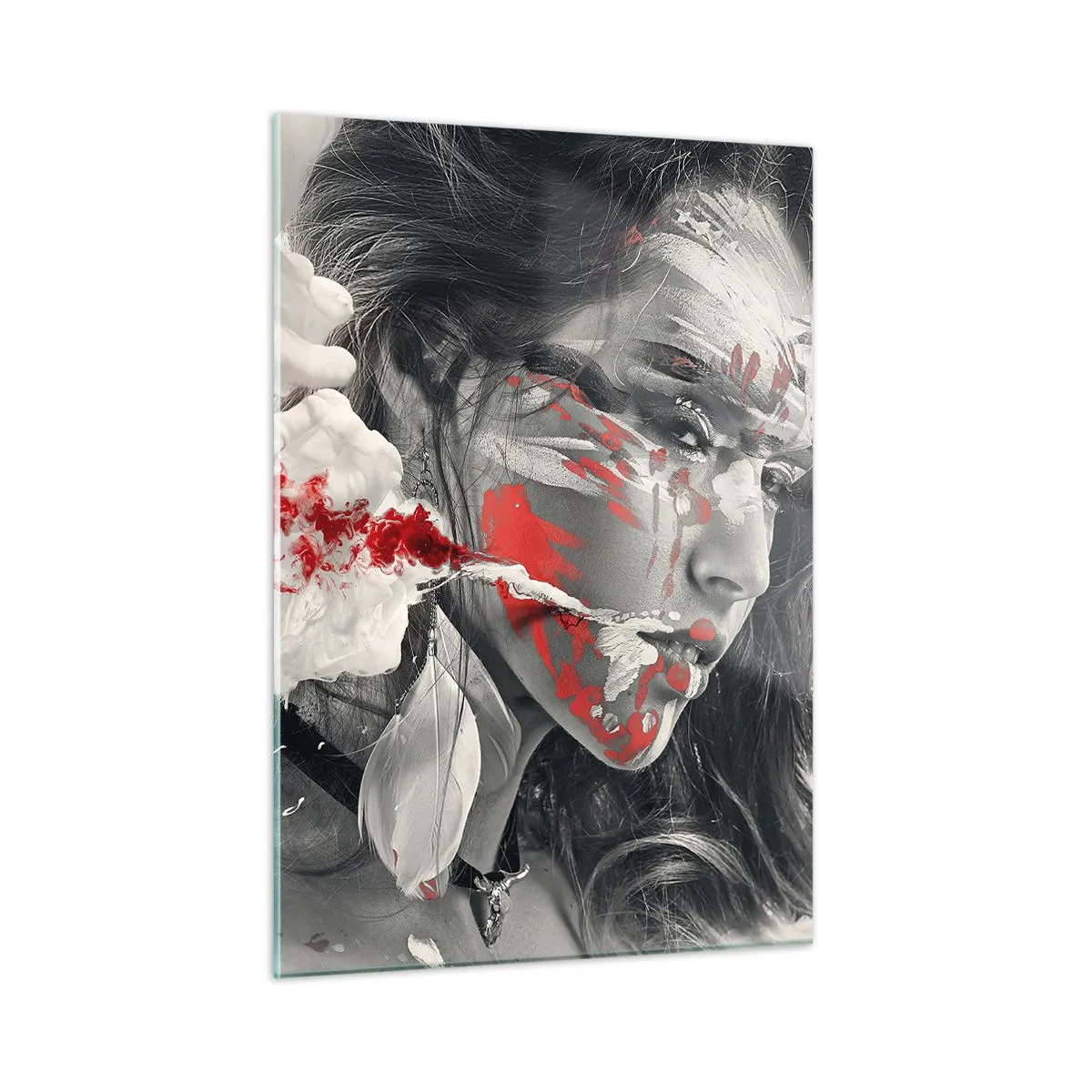 Billede på glas - I det absurdes damp - 50x70 cm