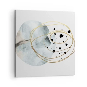 Lærredstryk - Billede på lærred - I rummets favntag - 60x60 cm