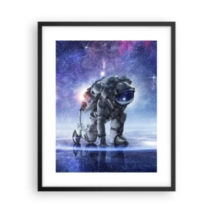 Plakat i sort ramme - Den stjerneklare himmel over mig - 40x50 cm