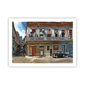 Plakat - Havana stemning - 70x50 cm