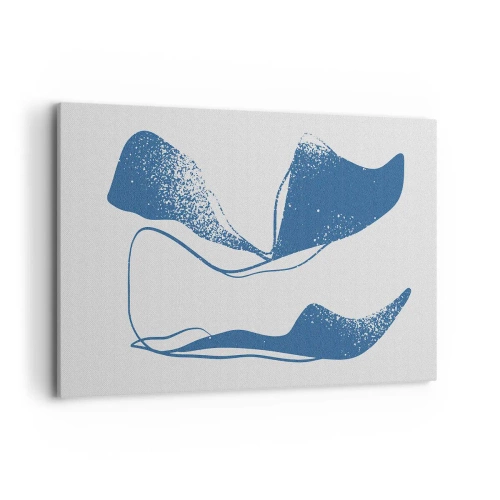 Lærredstryk - Billede på lærred - Bevinget abstraktion - 120x80 cm