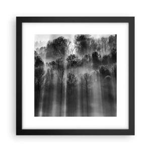 Plakat i sort ramme - I stråler af lys - 30x30 cm