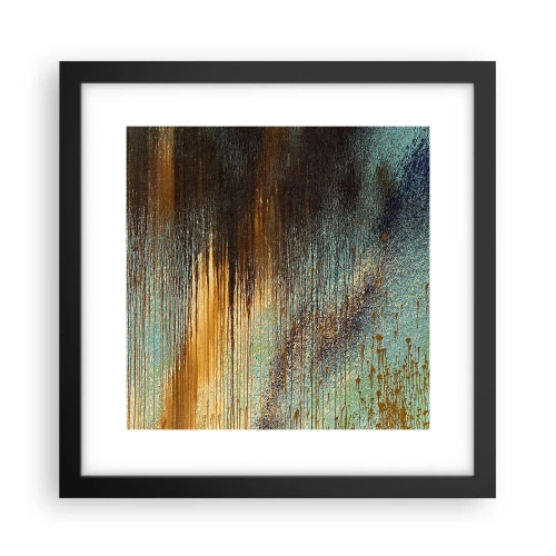 Plakat i sort ramme - En utilsigtet farverig komposition - 30x30 cm