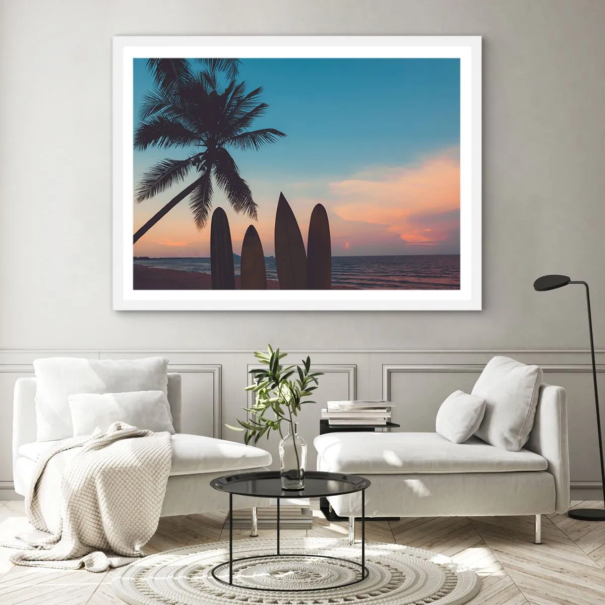 Plakat i hvid ramme - I morgen bliver også sjovt - 50x40 cm