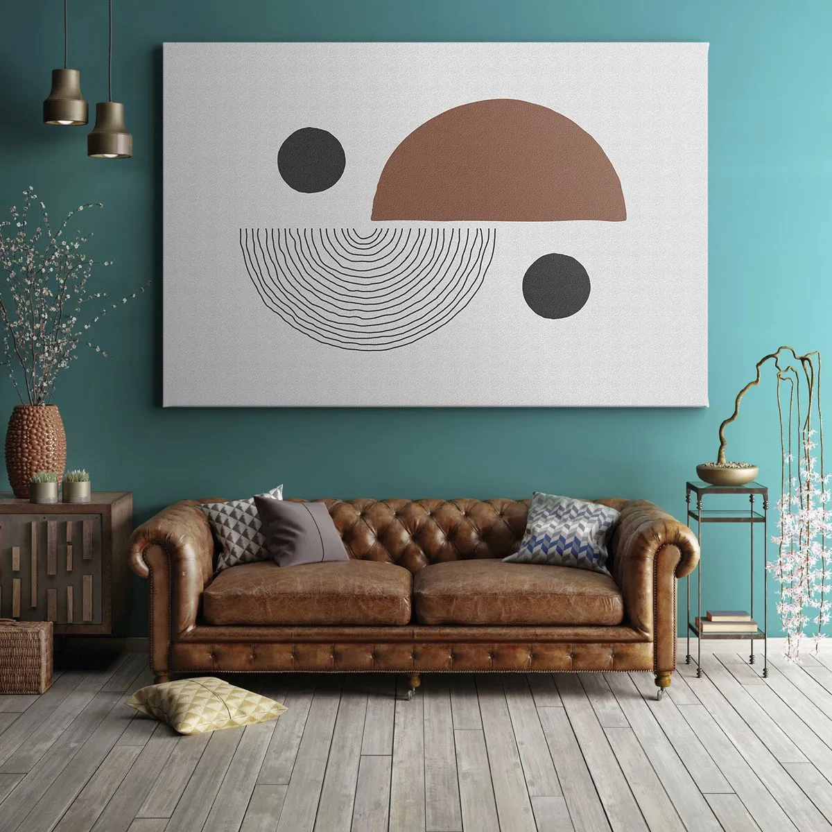 Lærredstryk - Billede på lærred - Perfektion af hjulet - 100x70 cm