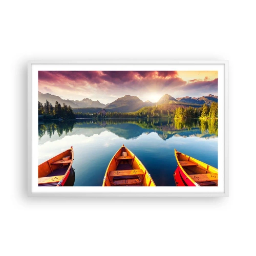 Plakat i hvid ramme - Intet imod naturen - 91x61 cm