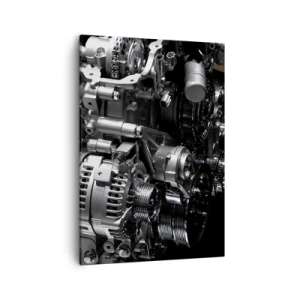 Lærredstryk - Billede på lærred - Stål, smuk, stærk - 50x70 cm