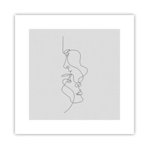 Plakat - Gløderne af glubende begær - 30x30 cm