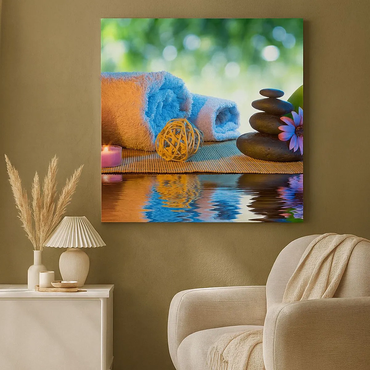 Lærredstryk - Billede på lærred - Tid til kroppen - 30x30 cm