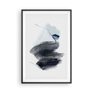 Plakat i sort ramme - Intensitet og bevægelse - 61x91 cm