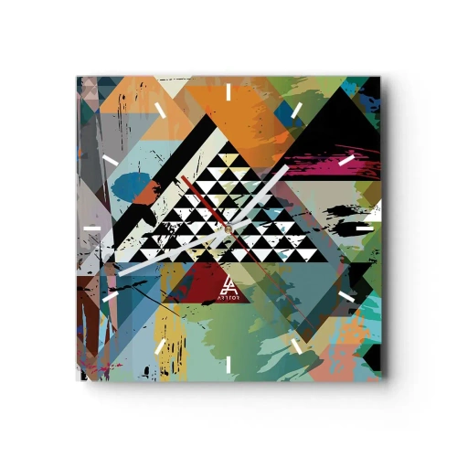 Vægur, Uret - Hvor enkelt - 40x40 cm