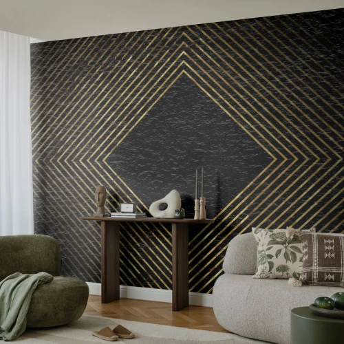 Fototapet på mål Selvklæbende Deluxe Sticker - Geometri i glamour-stil - Art Deco, Moderne, Glamour