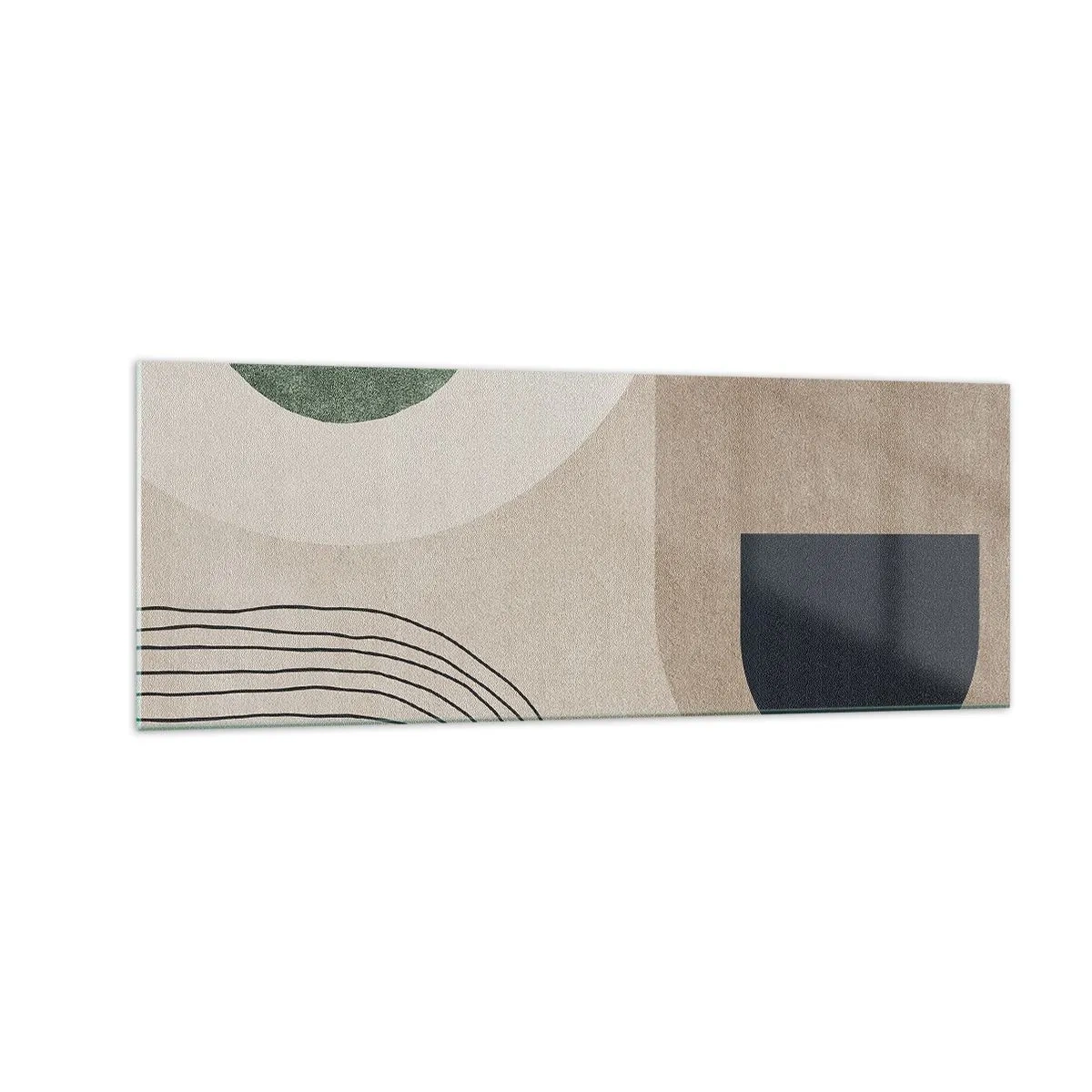 Billede på glas - Blidheden i en oval - 140x50 cm