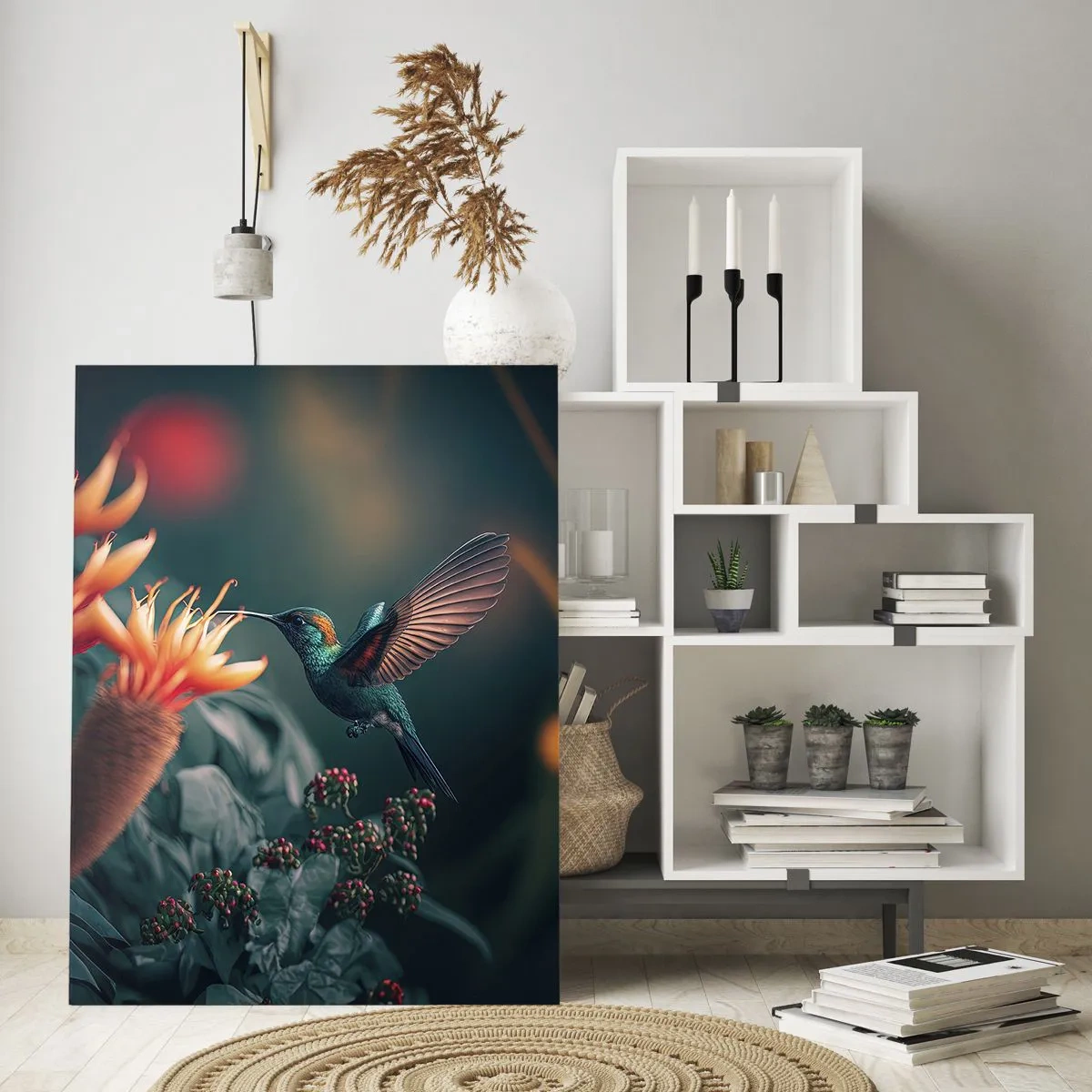 Billede på glas - Et virkelig farverigt liv - 80x120 cm