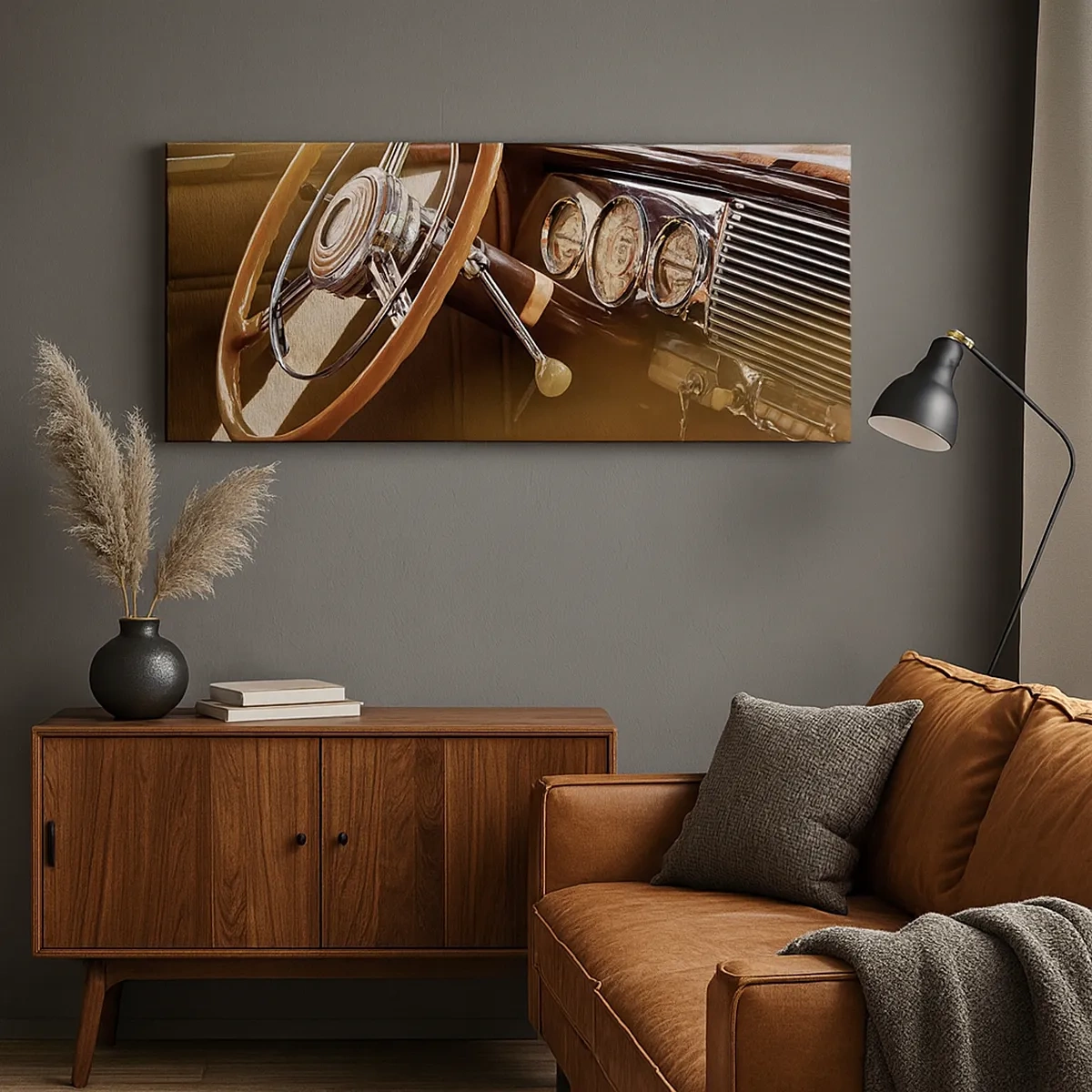 Lærredstryk - Billede på lærred - Et pust af luksus fra fortiden - 30x30 cm