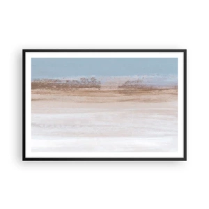 Plakat i sort ramme - Tvetydigt landskab - 91x61 cm