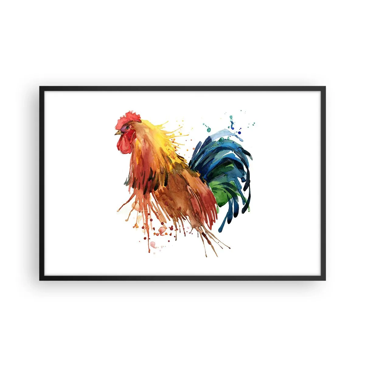Plakat i sort ramme - Kongelig kappe, kongelig stolthed - 91x61 cm
