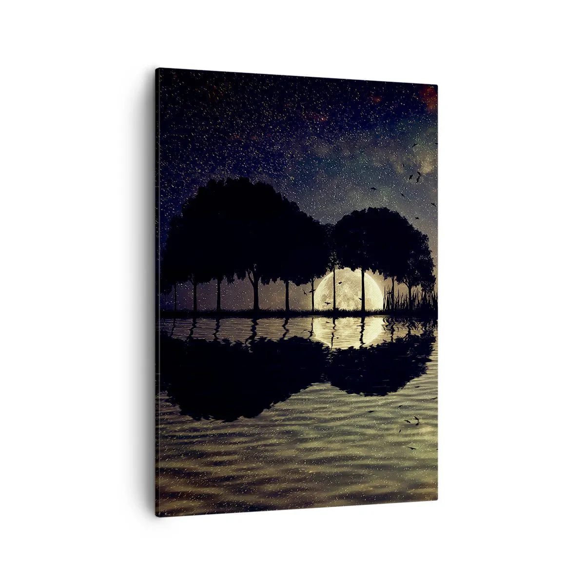 Lærredstryk - Billede på lærred - En nat på kanten af verden - 50x70 cm