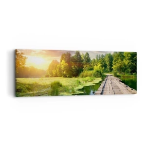 Lærredstryk - Billede på lærred - Sommer, sommer overalt - 90x30 cm