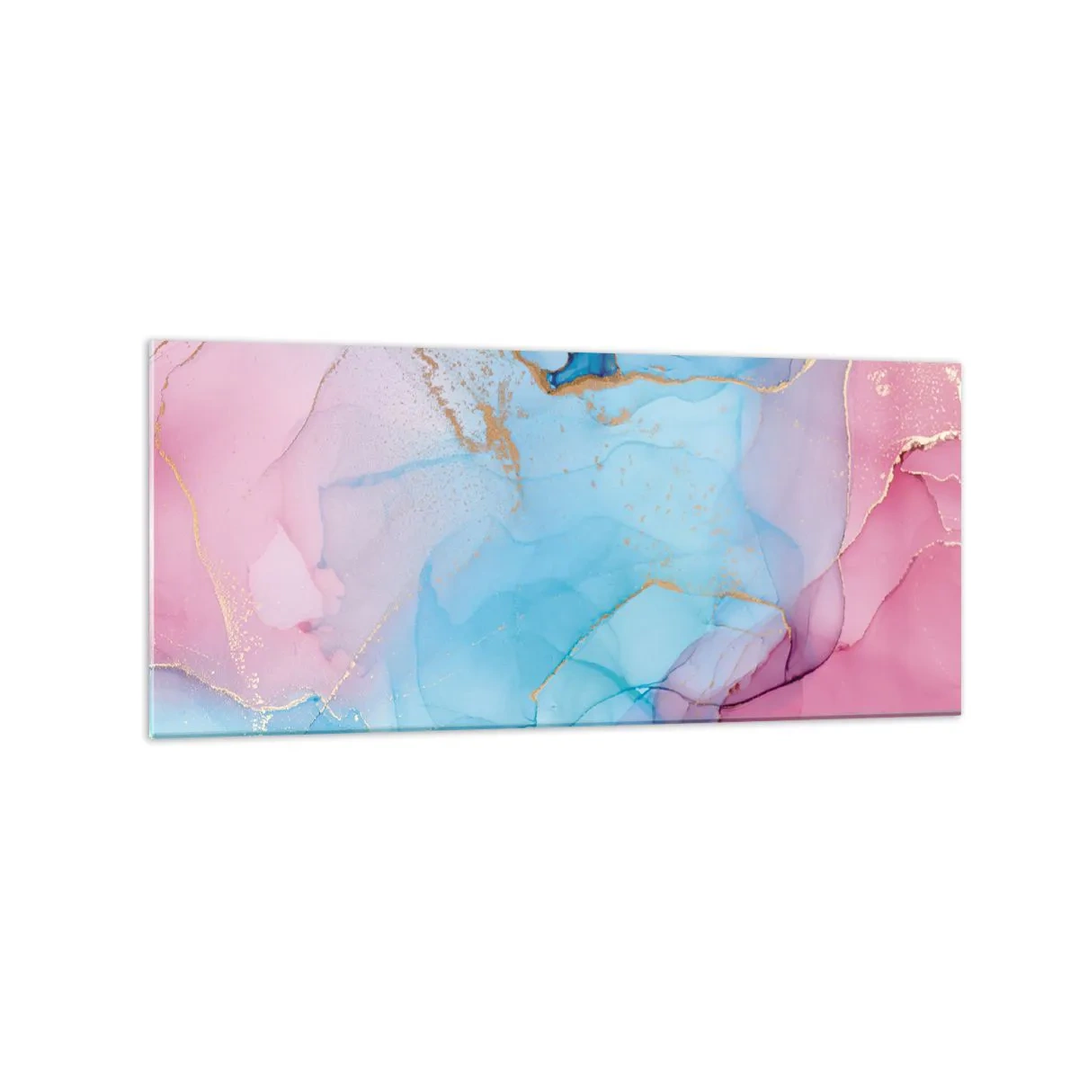 Billede på glas - Møde og gennemtrængning - 120x50 cm