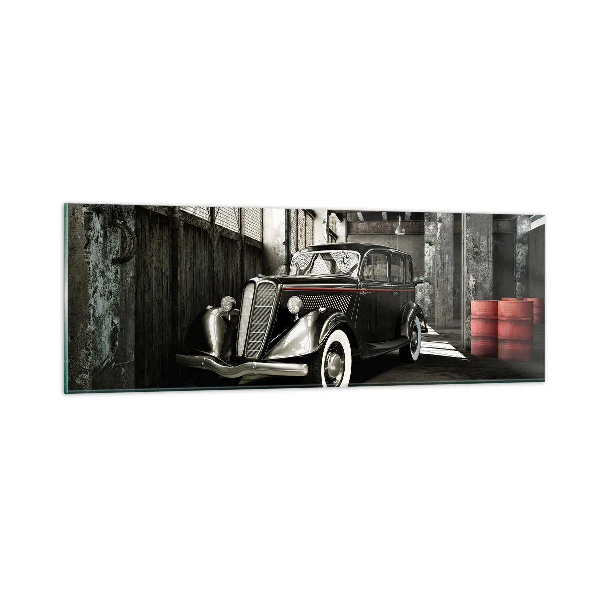 Billede på glas - 1930'ernes vedvarende elegance. - 90x30 cm