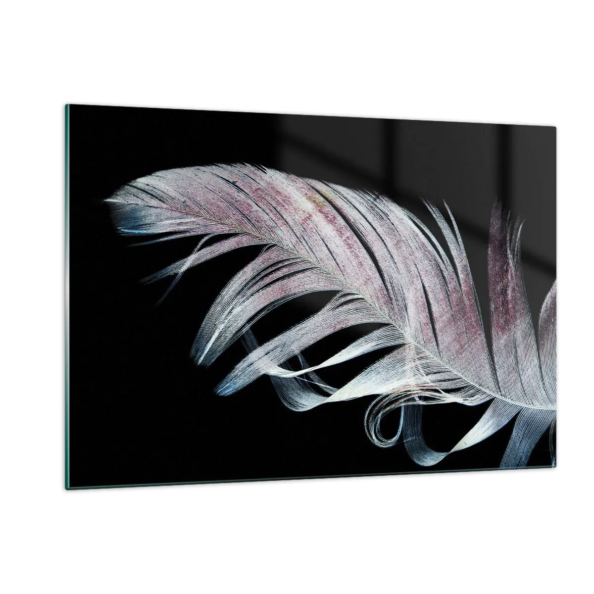 Billede på glas - Tænk om berøring - 120x80 cm
