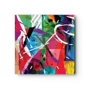 Vægur, Uret - Hurtig, livlig og hoppende - 30x30 cm