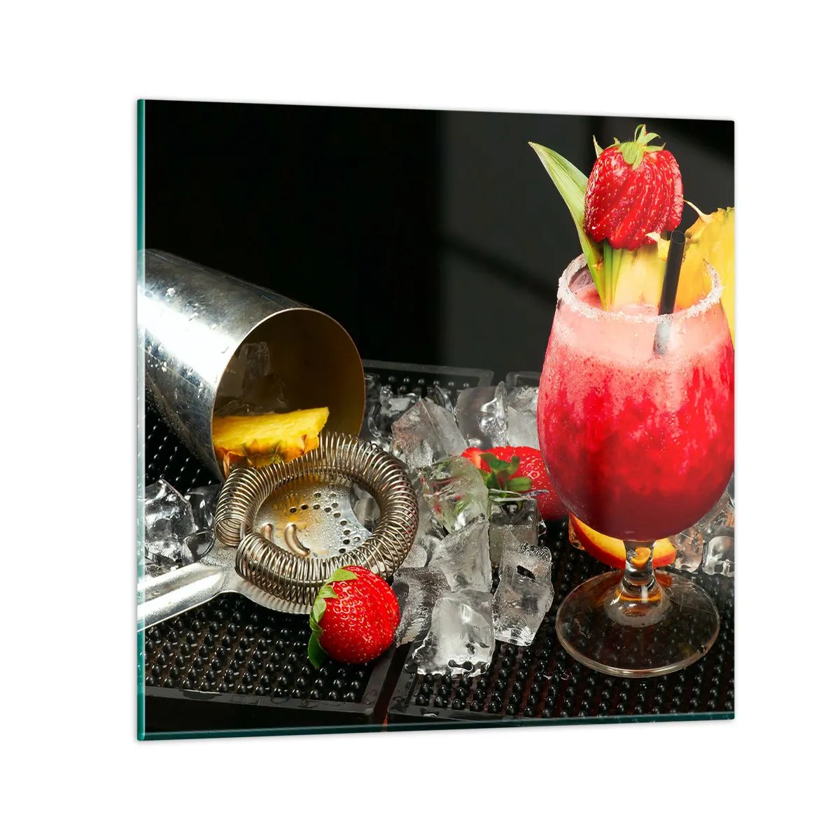 Billede på glas - Fremkald smagen - 40x40 cm