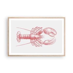 Plakat i ramme af lyst egetræ - Hummer, der er Homer værdig - 91x61 cm