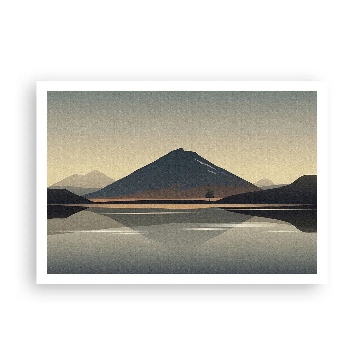 Plakat - Spejlrefleksion - 100x70 cm