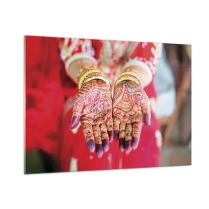 Billede på glas - Klar til at fange lykken - 100x70 cm