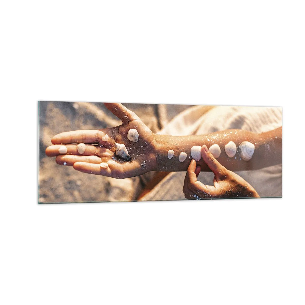 Billede på glas - Skønhed inden for rækkevidde - 140x50 cm