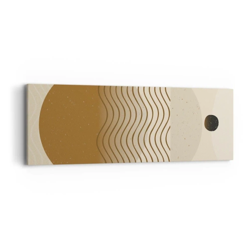 Lærredstryk - Billede på lærred - Om geometriske figurers oprindelse - 90x30 cm