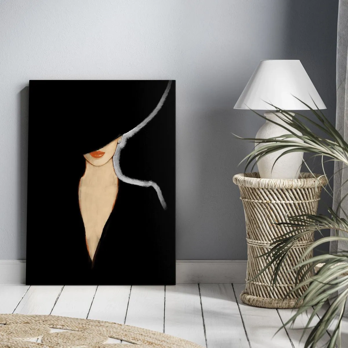 Lærredstryk - Billede på lærred - Elegance og stil - 50x70 cm