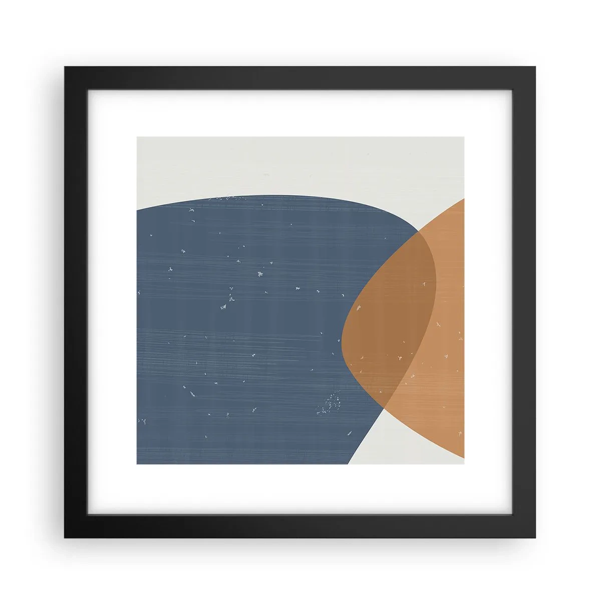 Plakat i sort ramme - Ovaler og påvirkninger - 30x30 cm