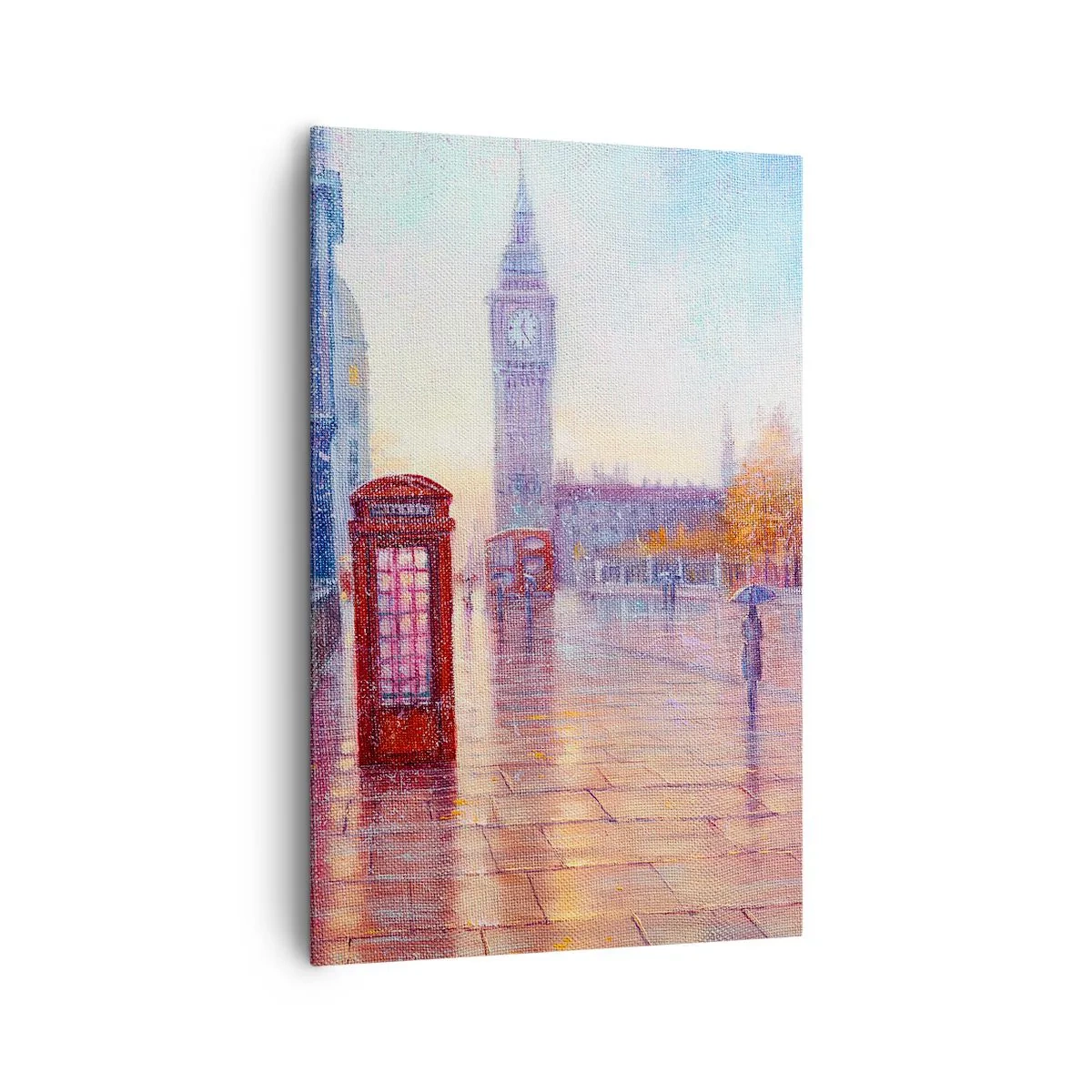Lærredstryk - Billede på lærred - En efterårsdag i London - 80x120 cm