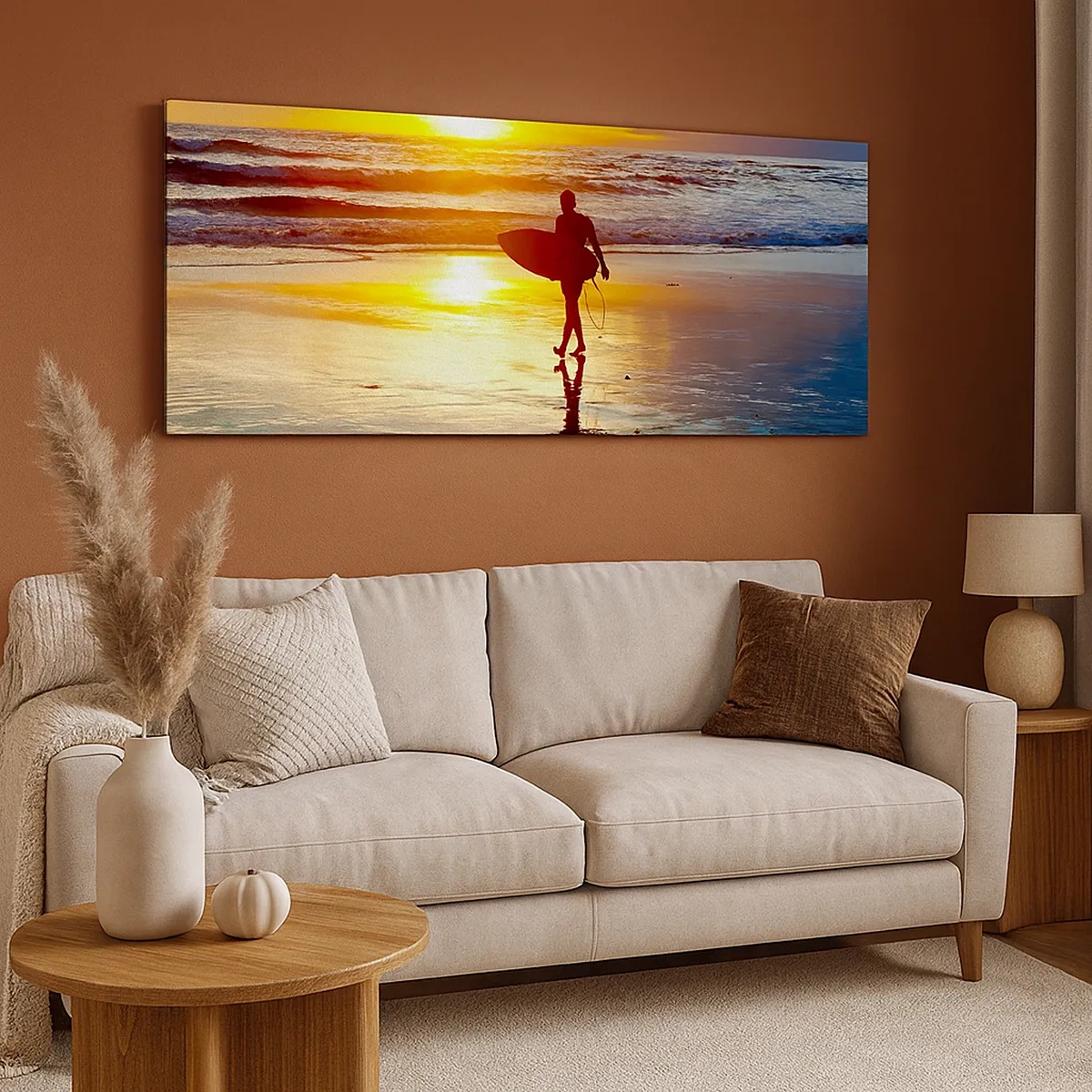 Lærredstryk - Billede på lærred - Krigerens tilbagevenden - 30x30 cm