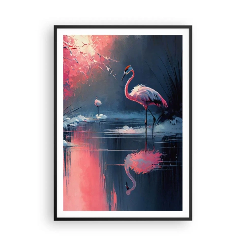 Plakat i sort ramme - En fugls tilflugtssted - 70x100 cm