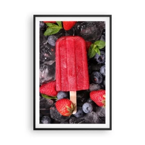 Plakat i sort ramme - En smag af varm sommer - 61x91 cm