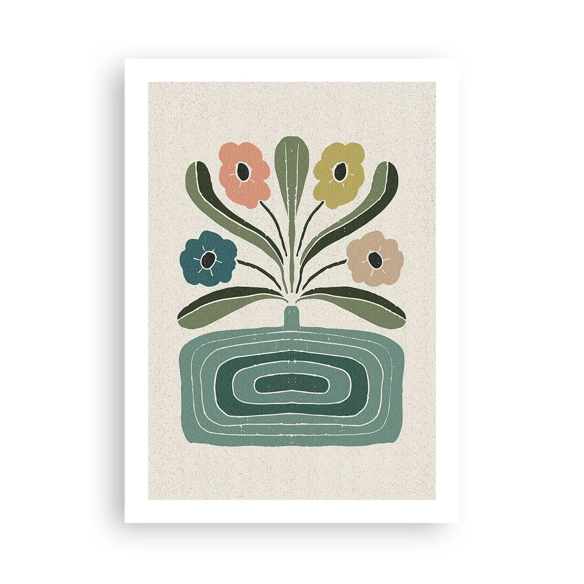 Plakat - Symmetrisk buket - 50x70 cm