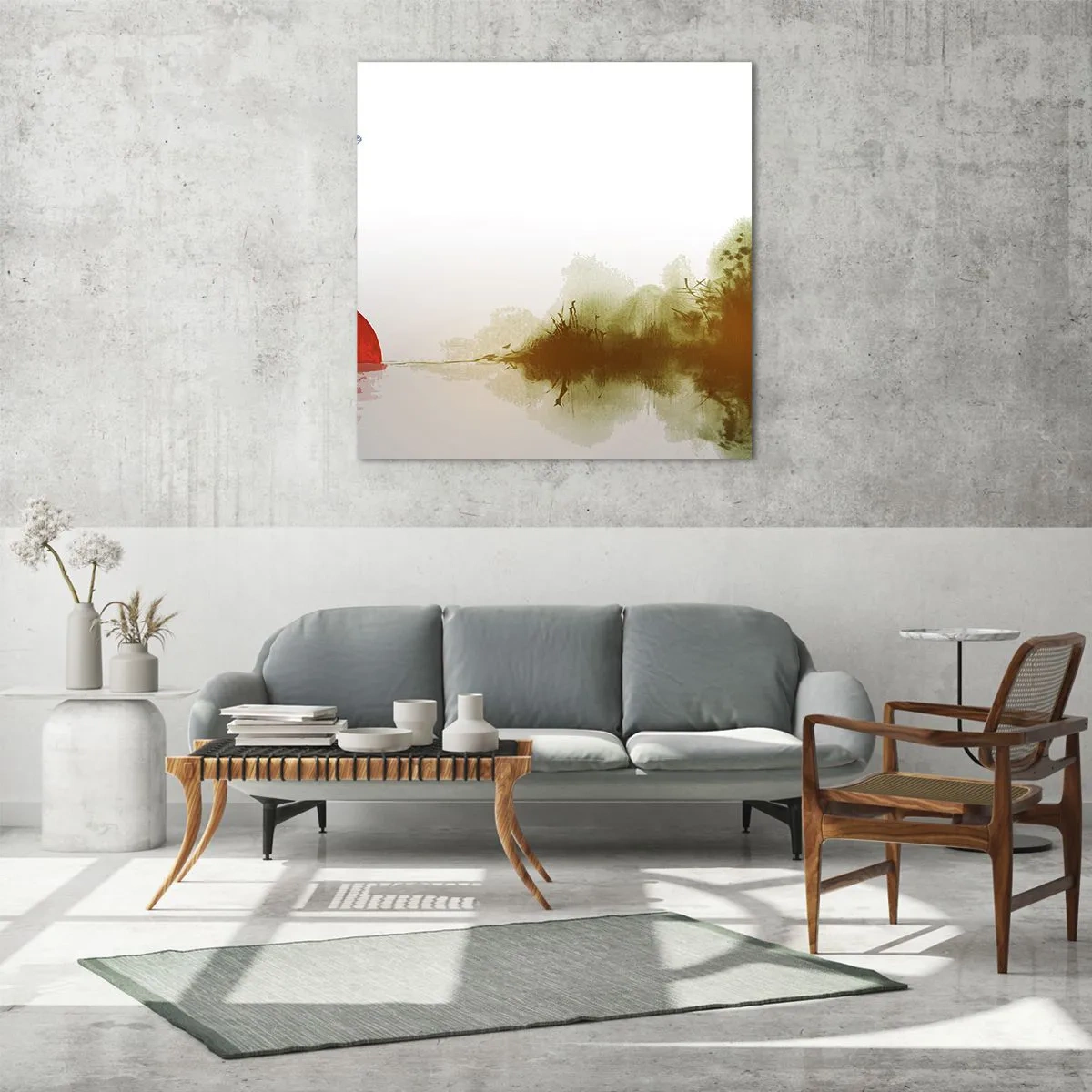 Billede på glas - Et løfte om fred - 70x70 cm