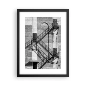 Plakat i sort ramme - Industriel stil - 30x40 cm