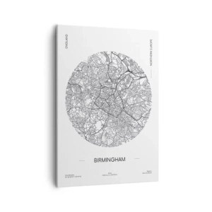 Lærredstryk - Billede på lærred - Birminghams anatomi - 50x70 cm