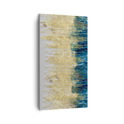 Lærredstryk - Billede på lærred - Forgyldt grænse - 45x80 cm