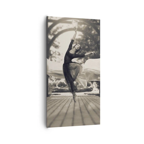 Lærredstryk - Billede på lærred - Dans i haven - 65x120 cm