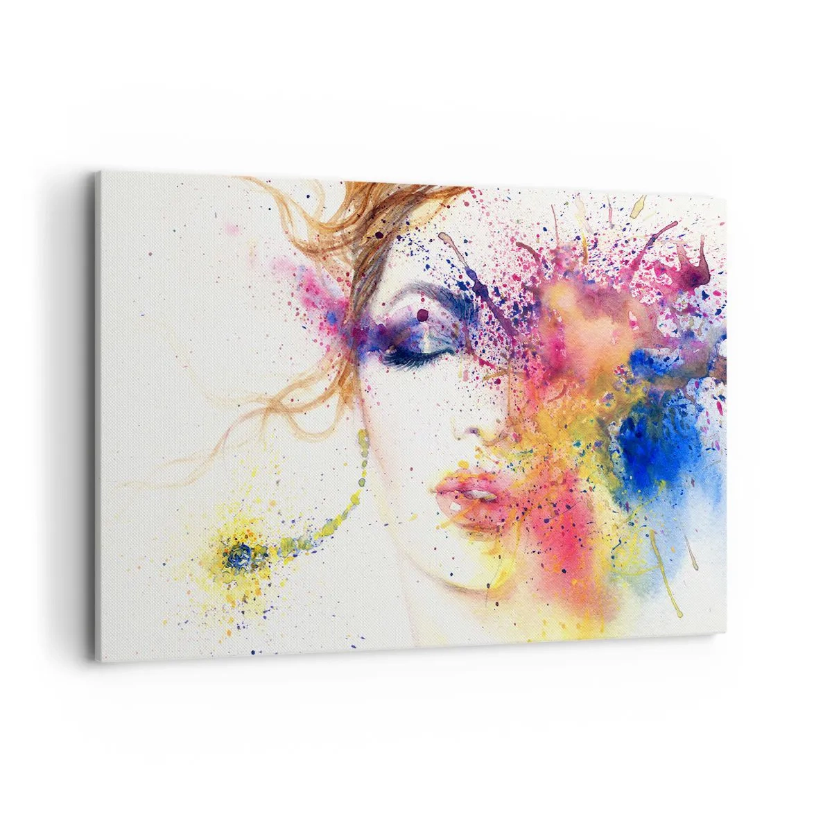 Lærredstryk - Billede på lærred - Regnbue svimmelhed - 120x80 cm