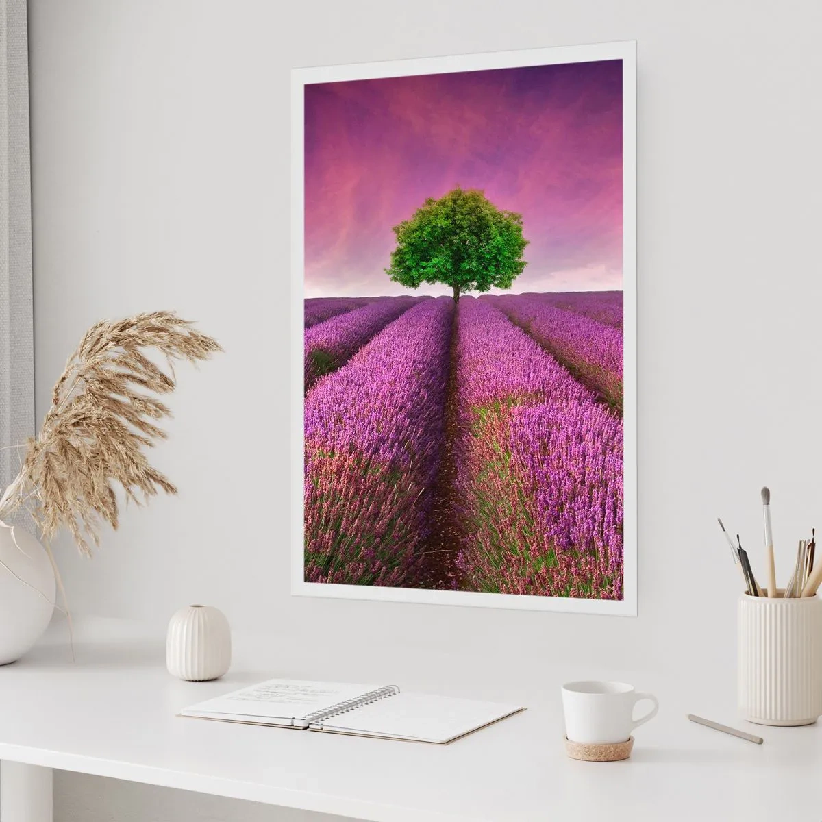 Plakat - I lavendelmarker - 70x100 cm