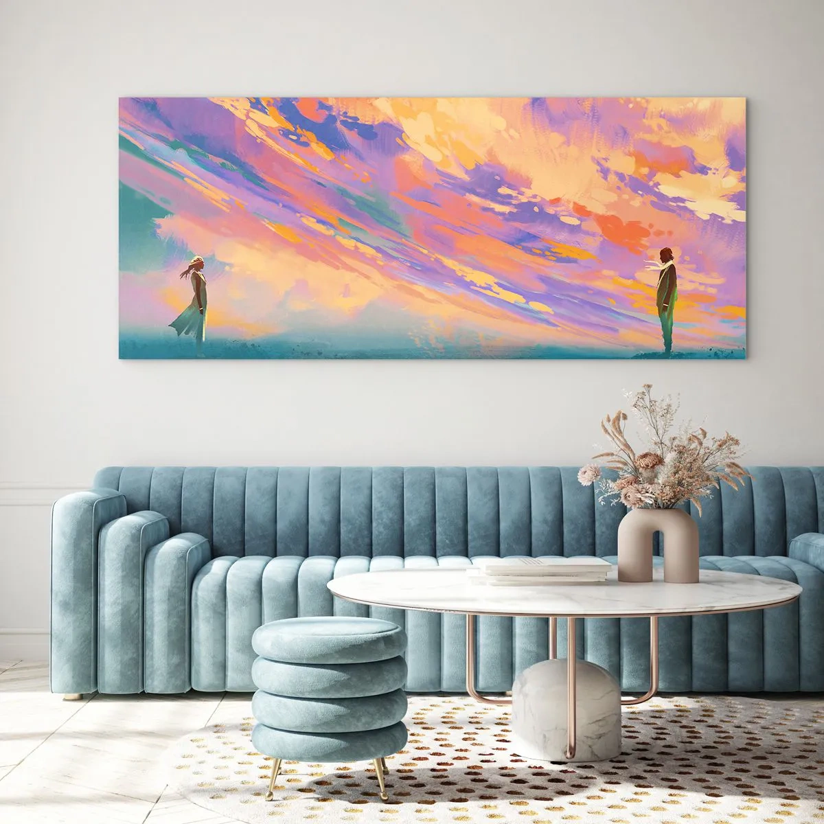 Billede på glas - Tiltrækningskraft - 140x50 cm