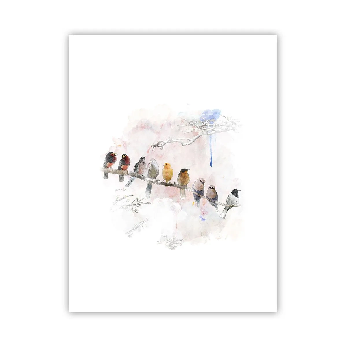 Plakat - Møde med vinger - 30x40 cm